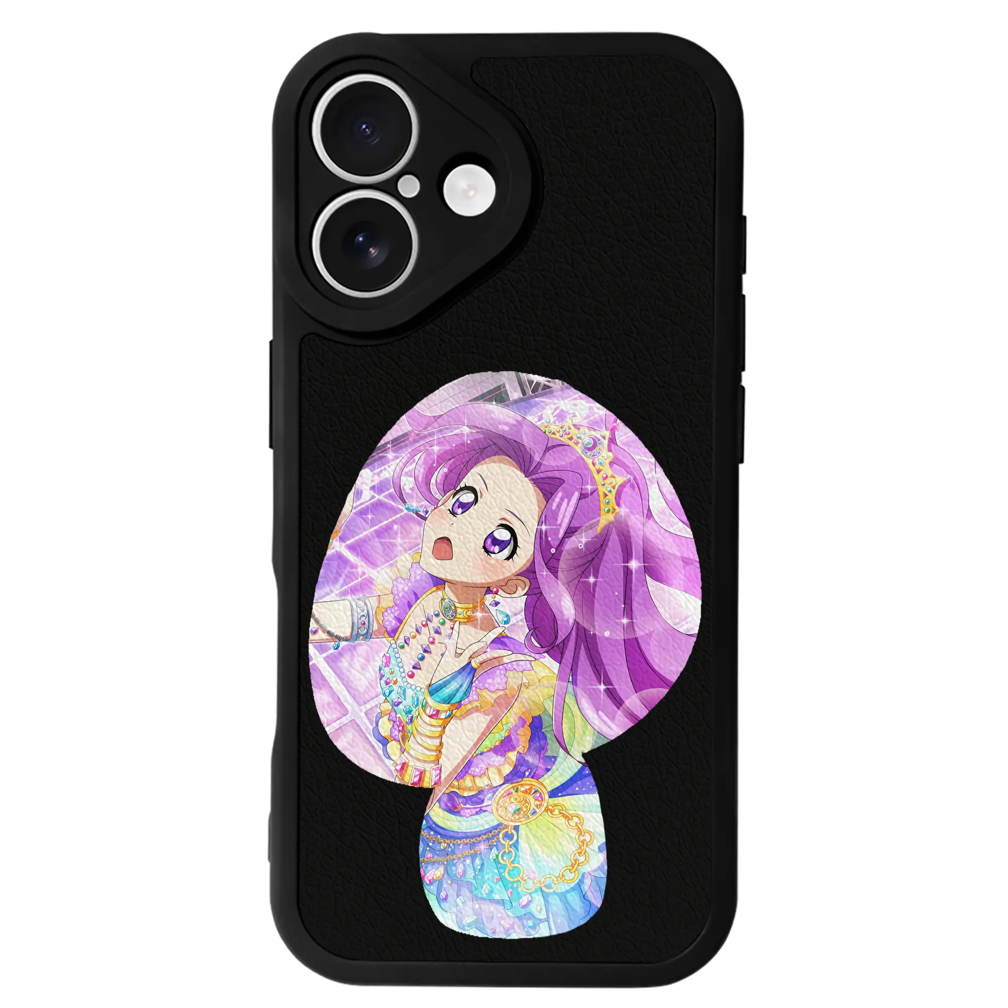 アイカツ グッズ 神崎 美月 - IPhone 16シリーズ対応 ・ シリコンスマホケース ・ レザー調 ・ 高精度フィット ・ 耐衝撃 ・ ワイヤレス充電対応 ・ 精密カット